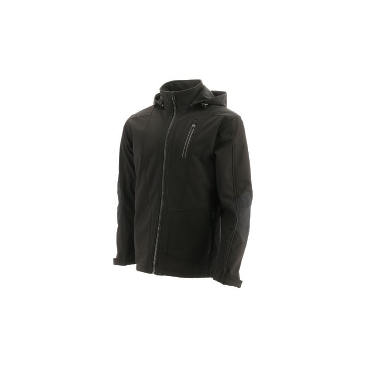 Caterpillar Triton Soft Shell Philippines - Mens Jackets - Black 16874CTWR